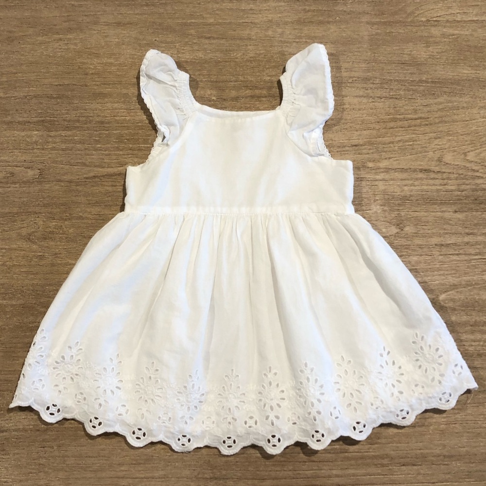 Baby Gap White Eyelet Dress 18-24 Months